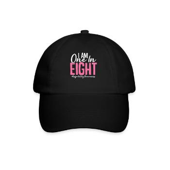 One In Eight IVF Egg Retrieval Day Infertility - Baseball Cap - black/black - Front