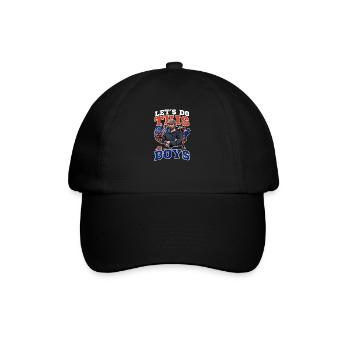4. Juli Fußballtrainer Mach das Jungs - Baseballkappe - Schwarz/Schwarz - Vorne