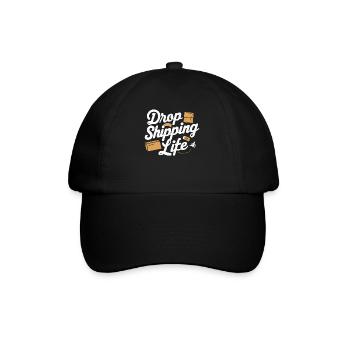 Dropshipping-Geschäft E-Commerce-Unternehmer - Baseballkappe - Schwarz/Schwarz - Vorne