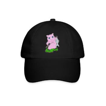 Pêche au poisson pêcheur cochon - Casquette classique - noir/noir - Devant
