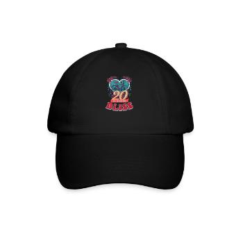 20 ans 20 ans de bonheur - Casquette classique - noir/noir - Devant