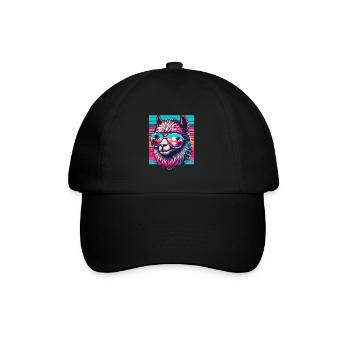 Lama d'été avec des lunettes de soleil cadeau - Casquette classique - noir/noir - Devant