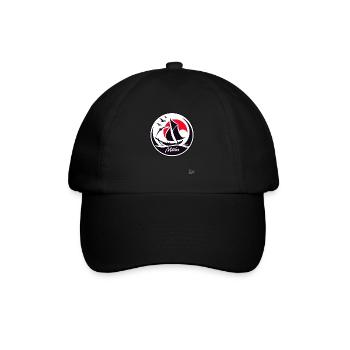Say hello and sail by boat - Baseball Cap - black/black - Front