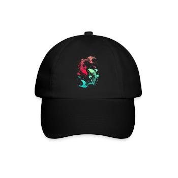 Pisces Zodiac Sign Pisces Symbol Astrology - Baseball Cap - black/black - Front