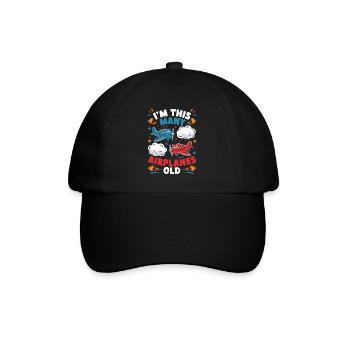J’ai tellement d’avions - des enfants de 2 ans - Casquette classique - noir/noir - Devant