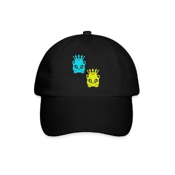 Chat Chats Rétro 80's Vintage 90's - Casquette classique - noir/noir - Devant