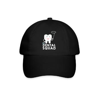 Dental Squad Dental Assistant Dentist Student - Baseballkappe - Schwarz/Schwarz - Vorne