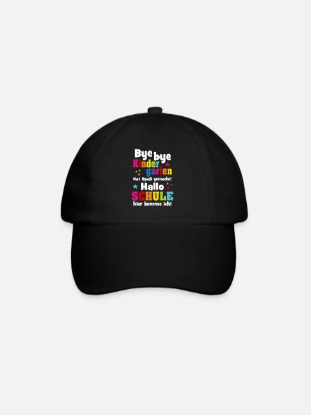 Kindergarten Einschulung Schulkind Schule Geschenk - Baseballkappe - Schwarz/Schwarz