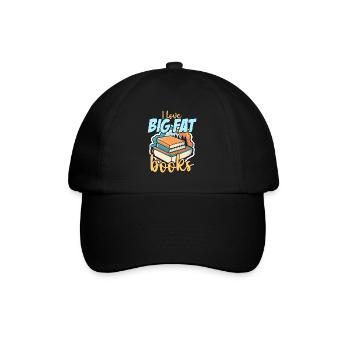 Literature Teacher I Love Big Fat Books Librarian - Baseball Cap - black/black - Front