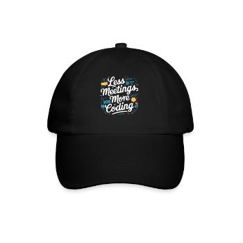Programmeur logiciel de programmation backend - Casquette classique - noir/noir - Devant