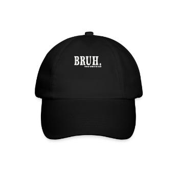 Retro Bruh früher als Schwiegersohn bekannt - Baseballkappe - Schwarz/Schwarz - Vorne