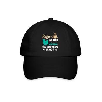 Aussie COFFEE AND MY AUSSIE EVERYTHING I NEED - Baseball Cap - black/black - Front