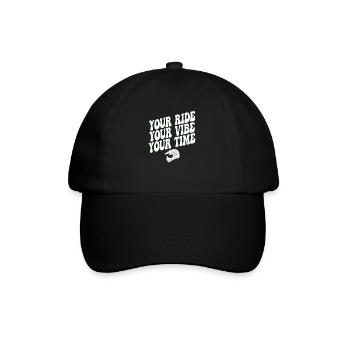 Your Ride Your Vibe Your Time Motocross - Baseball Cap - black/black - Front
