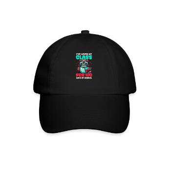 100 Days Of School Teacher Loved My Class Owl - Baseball Cap - black/black - Front