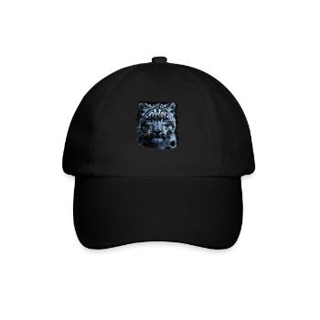 Snow Leopard Schneeleoparden Schneeleopard - Baseball Cap - black/black - Front