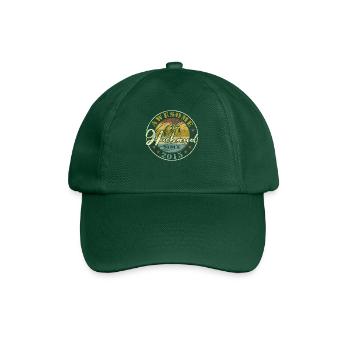 9th Wedding Anniversary Great Husband Since 2015 Retro - Baseball Cap - bottle green - Front