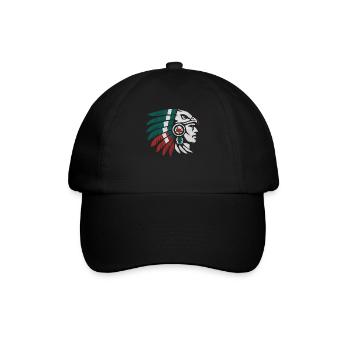 Aztec Warrior Indigenous Mexican Aztec Jaguar - Baseball Cap - black/black - Front