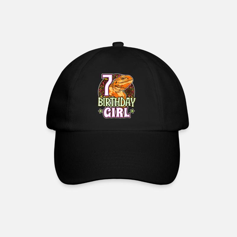 Dragon barbu 7e anniversaire - 7 ans - Casquette classique - noir/noir