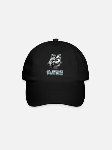Snow Leopard Schneeleoparden Schneeleopard - Baseballkappe - Schwarz/Schwarz