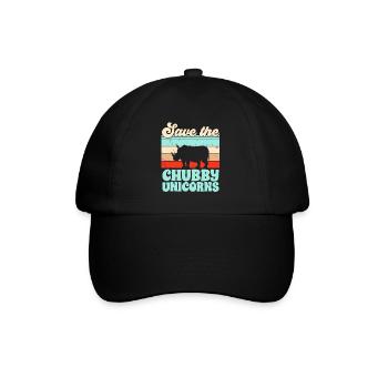 Rhino Rhino Unicorn - Baseball Cap - black/black - Front