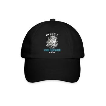 Snow Leopard Schneeleoparden Schneeleopard - Baseball Cap - black/black - Front