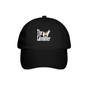 Maman chat La mère chat folle Chat Mère Kitty Maman - Casquette classique - noir/noir - Devant