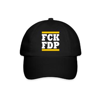 Fck fdp - Casquette classique - noir/noir - Devant