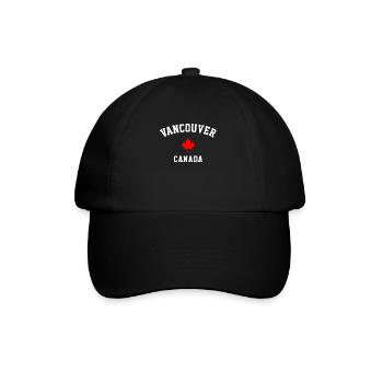 Vancouver Canada, canadian - Baseballkappe - Schwarz/Schwarz - Vorne