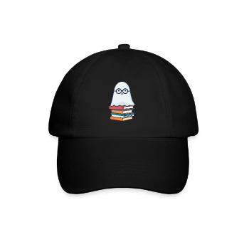 Book Lover Style Small Books Spirit Halloween - Baseball Cap - black/black - Front