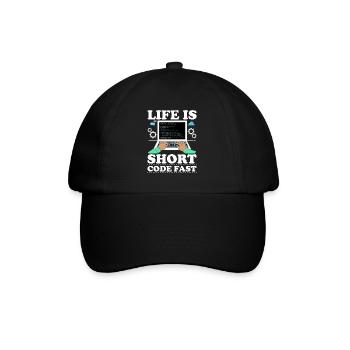Programmer Computer Scientist Computer Nerd Gift - Baseball Cap - black/black - Front