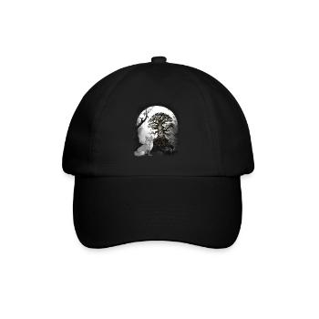 Halloween Forest Fox Foxes Fairy Tale Fairy Tale Character - Baseball Cap - black/black - Front
