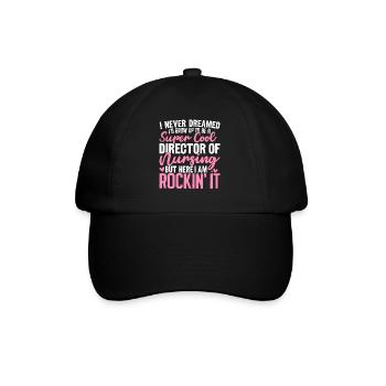 Directeur super cool des soins infirmiers médicaux - Casquette classique - noir/noir - Devant