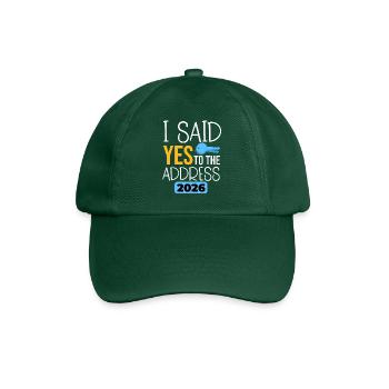 J’ai dit oui à l’adresse 2026 - Casquette classique - vert bouteille - Devant
