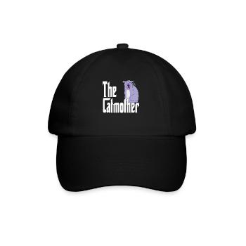 Maman chat La mère chat folle Chat Mère Kitty Maman - Casquette classique - noir/noir - Devant