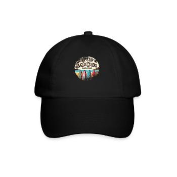 Années 70 Années 80 Dans La Ville Californienne De Santa Cruz - Casquette classique - noir/noir - Devant