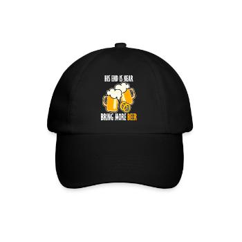 Groom Best Man Groomsmen Bride Beer - Baseballkappe - Schwarz/Schwarz - Vorne