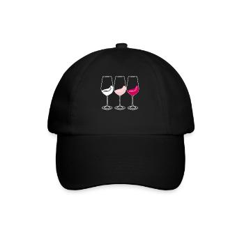 Wine Glasses Wine Drinker Vino - Baseball Cap - black/black - Front