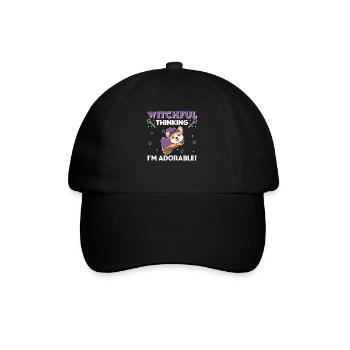 Corgi Halloween Witch Witches I'm Adorable - Baseball Cap - black/black - Front