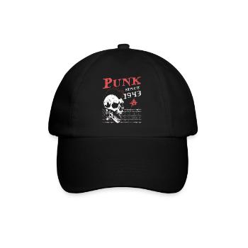 Punk Since 1943, Punks Not Dead, 81 Years Old and - Baseball Cap - black/black - Front