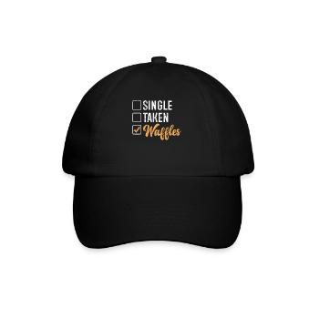 Waffle Lover Gifts - Baseball Cap - black/black - Front