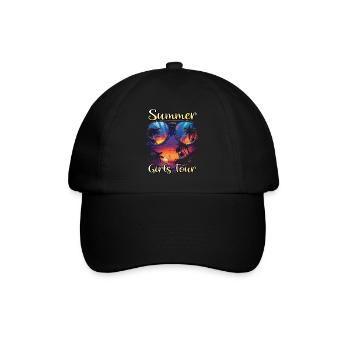 Summer Girls Tour - Baseballkappe - Schwarz/Schwarz - Vorne