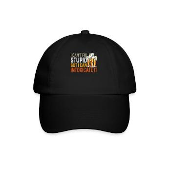 Barman Mixologue Je ne peux pas réparer - Casquette classique - noir/noir - Devant