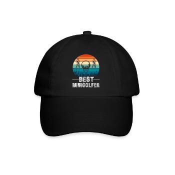 Le meilleur sport de golf pour minigolfeur - Casquette classique - noir/noir - Devant