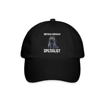 BRITISH SHORTHAIR SPECIALIST Cat Dad British - Baseball Cap - black/black - Front