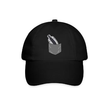 Bartender Mixologist Pocket - Baseballkappe - Schwarz/Schwarz - Vorne