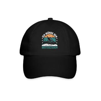 Ski Flying Ski Jumping Chance Skis for Ski Jumping - Baseball Cap - black/black - Front