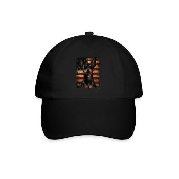 Pinscher nain Amérique États-Unis - Casquette classique - noir/noir - Devant