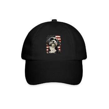 Tibetan Terrier America Usa - Baseball Cap - black/black - Front