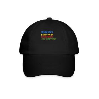 Élections Démocratie Démocratique - Casquette classique - noir/noir - Devant
