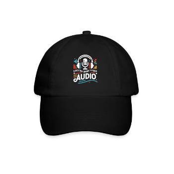 Das Leben ist zu kurz für schlechten Ton - Baseballkappe - Schwarz/Schwarz - Vorne